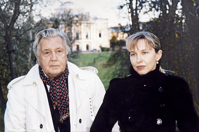 Илья Глазунов и жена Инна Орлова