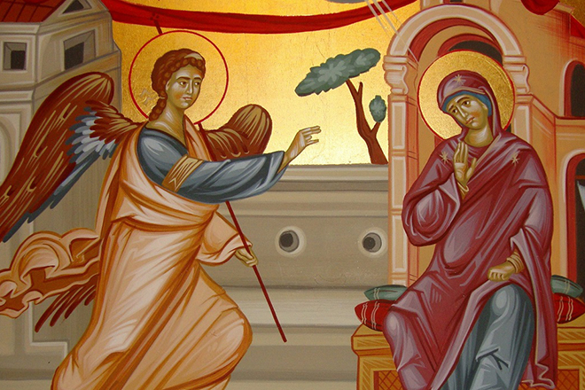 Ангел приносит весть Деве Марии