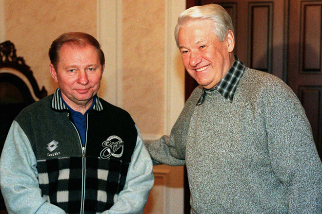 Леонид Кучма и Борис Ельцин