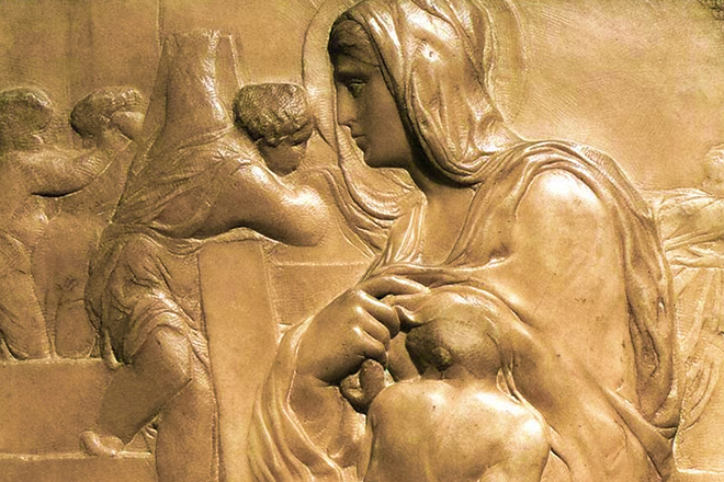 Рельефная скульптура Микеланджело 