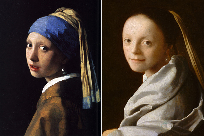 Картины Яна Вермеера «Девушка с жемчужной серёжкой» и «Портрет молодой девушки»