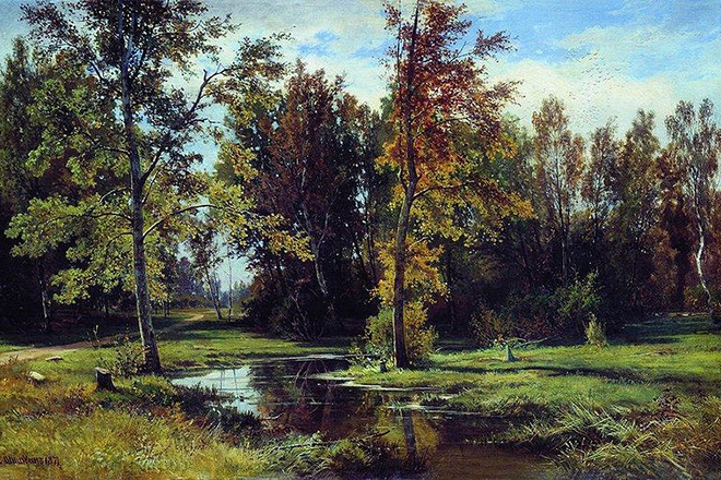Картина Ивана Шишкина «Берёзовый лес»