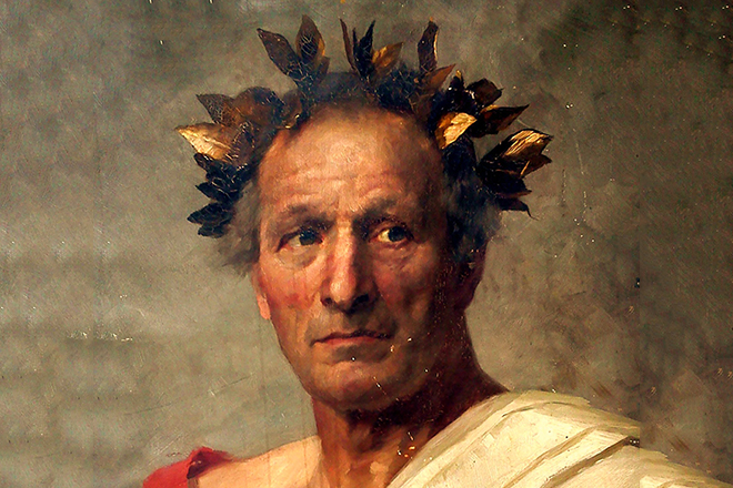 Гай Юлий Цезарь носил лавровый венец