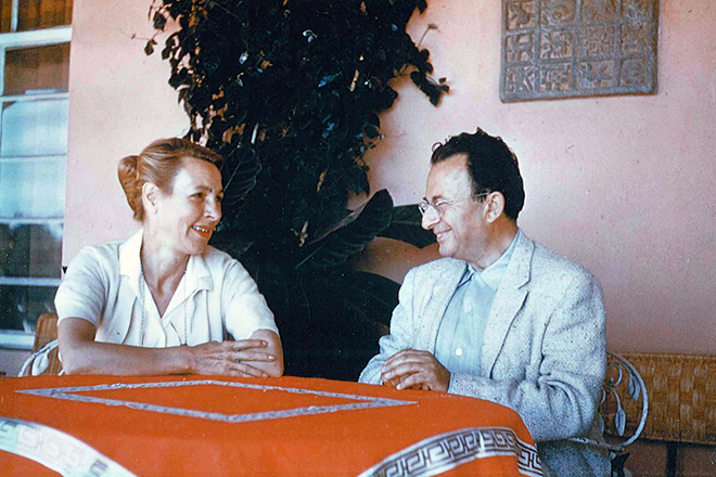Эрих Фромм и его третья жена Аннис Фримен