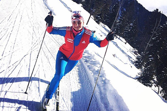Лыжница Наталья Непряева