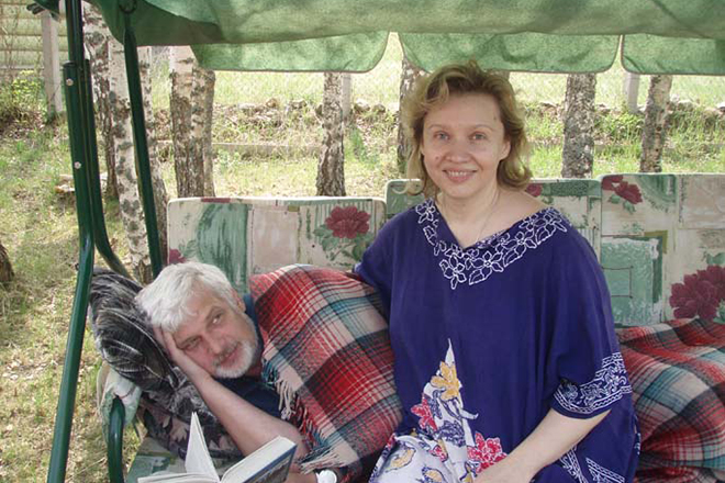 Дмитрий Брусникин с женой