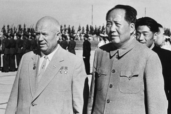 Мао Цзэдун и Никита Хрущев