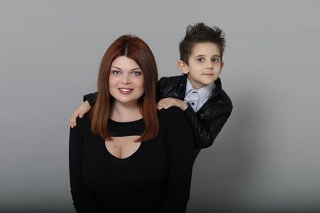 Юлия Рыбакова и ее сын Давид