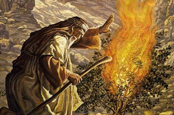 Моисей перед пылающим кустом