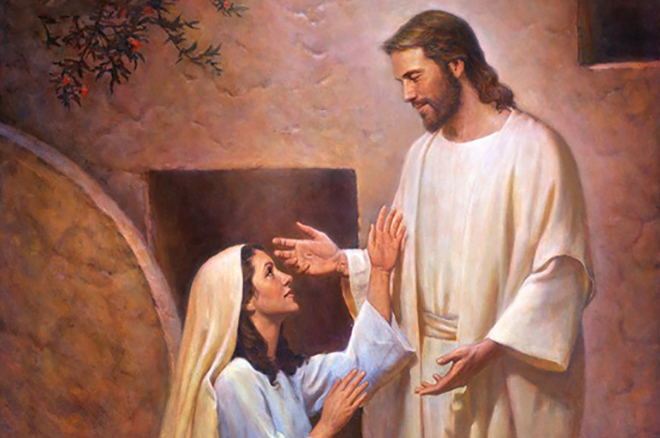 Мария Магдалина и воскресший Иисус Христос