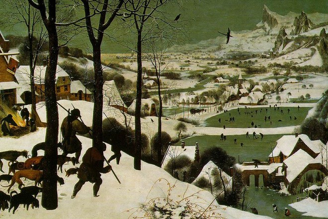 Картина Питера Брейгеля «Охотники на снегу»