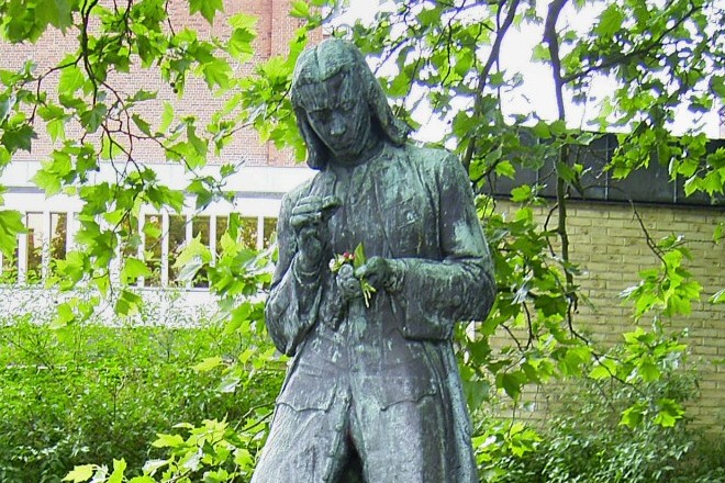 Памятник молодому Карлу Линнею