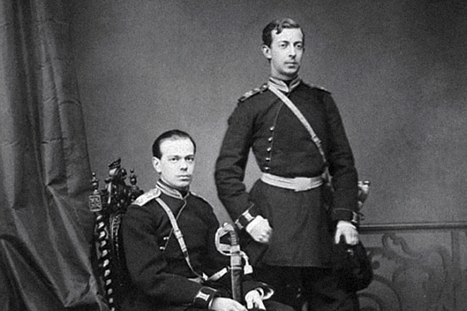 Будущий император Александр III с братом Николаем