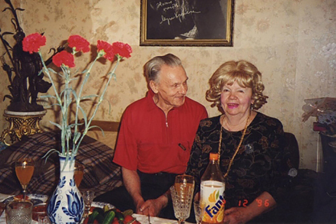 Георгий Юматов с женой
