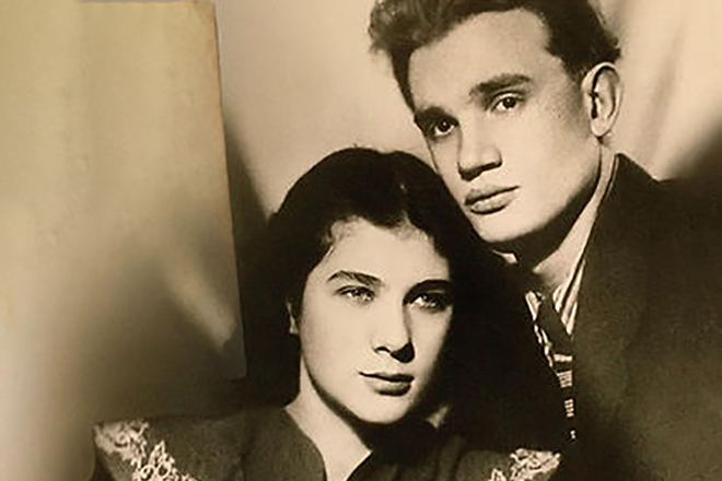 Евгений Урбанский и его первая жена Ольга