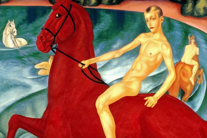 Картина Кузьмы Петрова-Водкина «Купание красного коня»