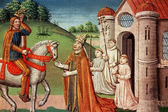 Карл Великий и папа Адриан I