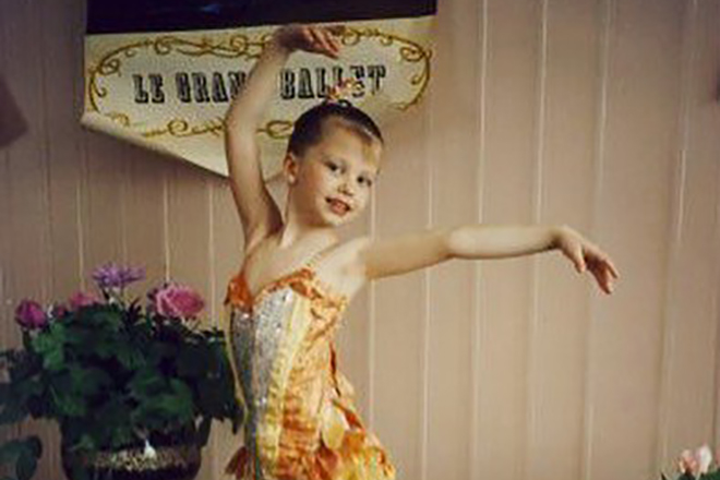 Анна Тихомирова в детстве