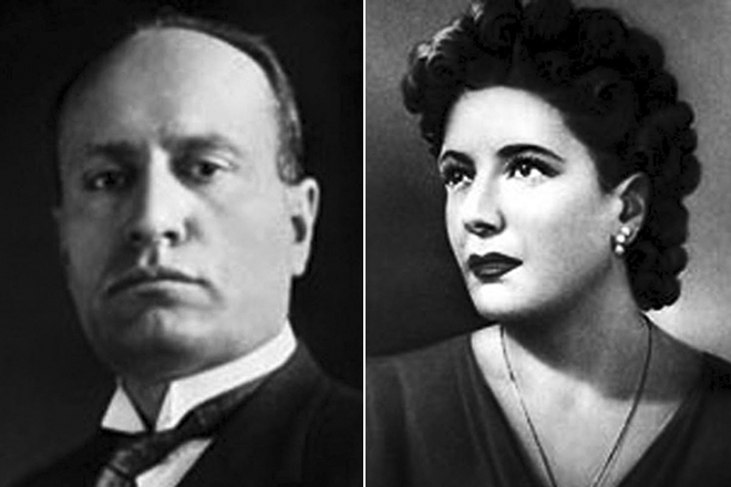 Бенито Муссолини и Клара Петаччи