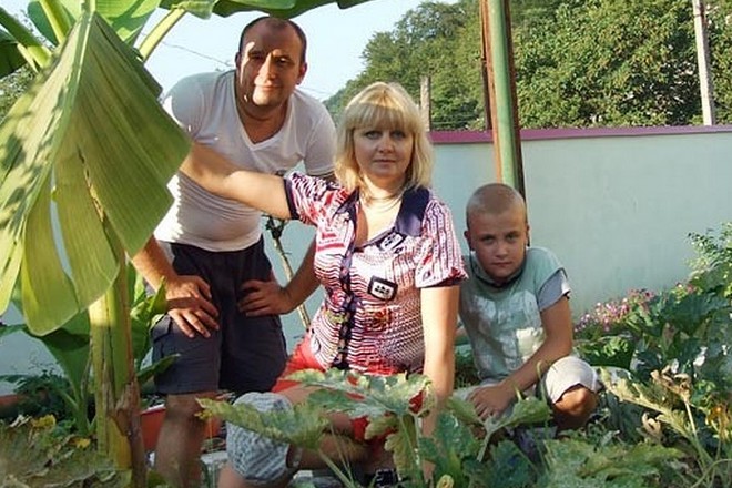 Святослав Ещенко с бывшей женой Ириной и сыном