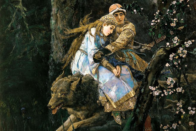 Картина Виктора Васнецова «Иван-царевич на Сером волке»