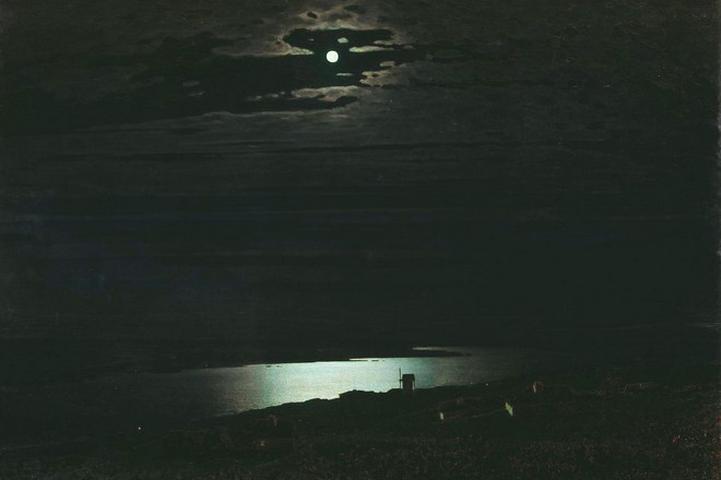 Картина Архипа Куинджи «Лунная ночь на берегу Днепра»