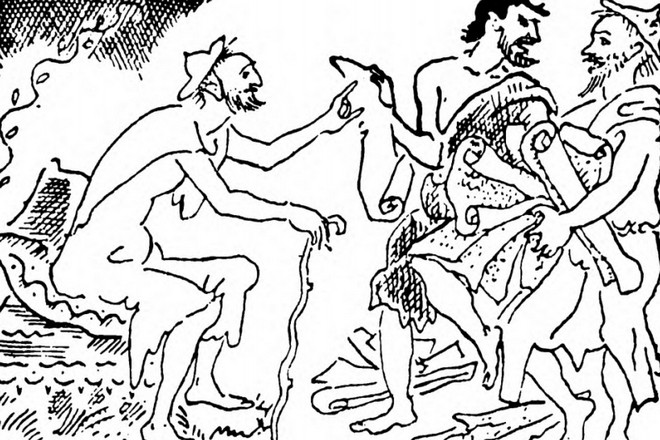 Иллюстрация к пьесе Аристофана «Всадники»