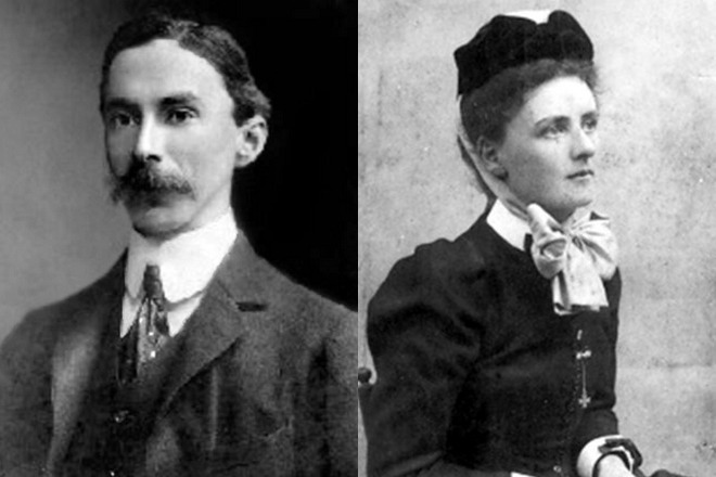 Бертран Рассел и его первая жена Элис Смит