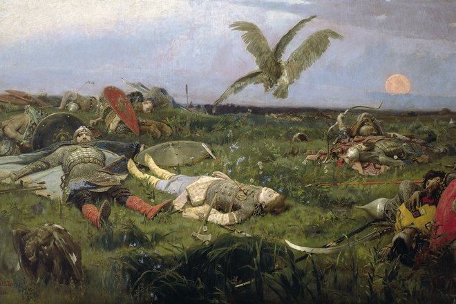 Картина Виктора Васнецова «После побоища Игоря Святославича с половцами»