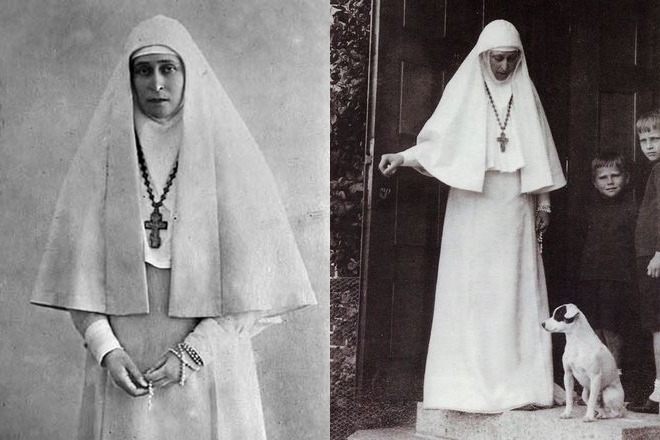 Елизавета Федоровна в одежде сестры милосердия
