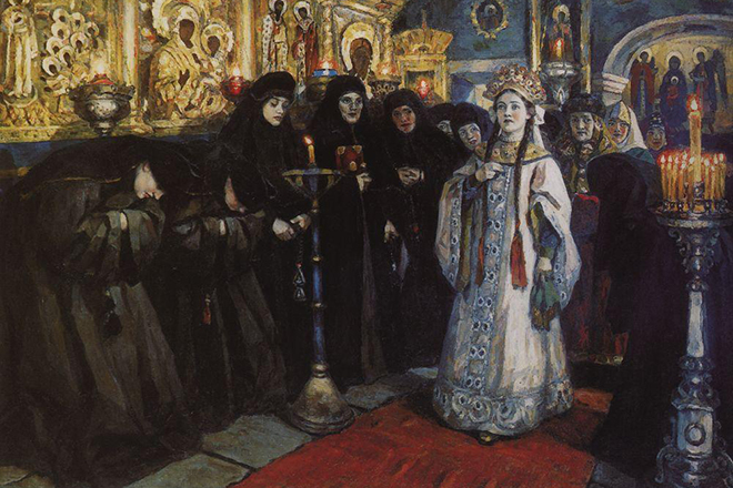 Картина Василия Сурикова «Посещение царевной женского монастыря»