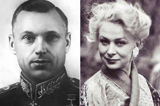 Константин Рокоссовский и Валентина Серова