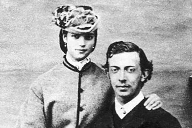 Мария Федоровна и цесаревич Николай Александрович