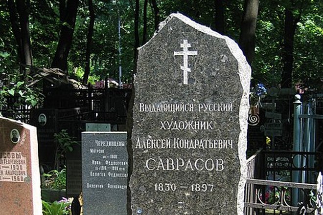 Могила Алексея Саврасова