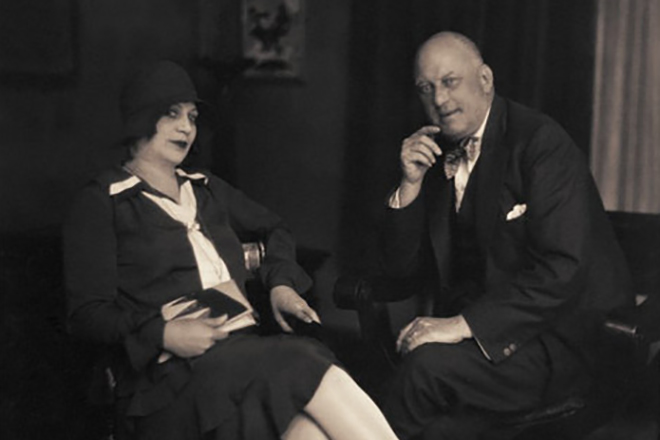 Алистер Кроули и его жена Мария де Мирамар