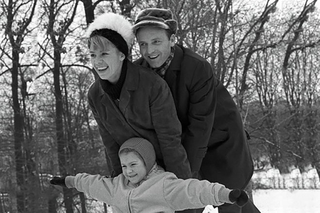 Лариса Латынина с дочерью и мужем