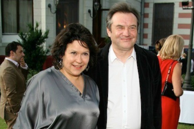 Алексей Учитель с женой Кирой