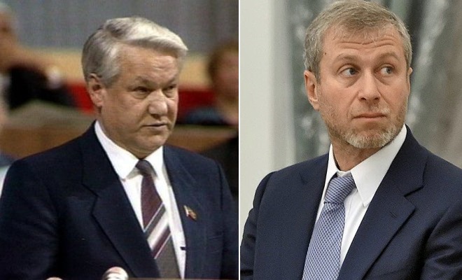 Борис Ельцин и Роман Абрамович