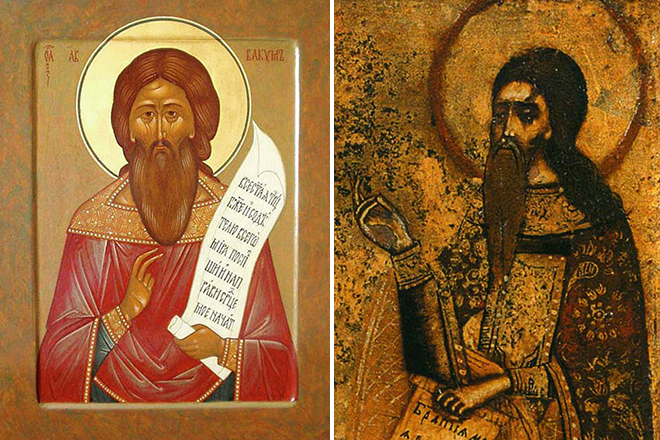 Протопоп Аввакум на православной и старообрядческой иконах