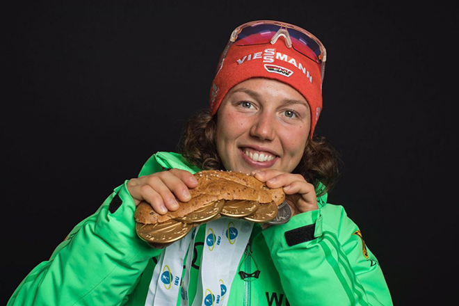 Лаура Дальмайер и ее медали 2017 года