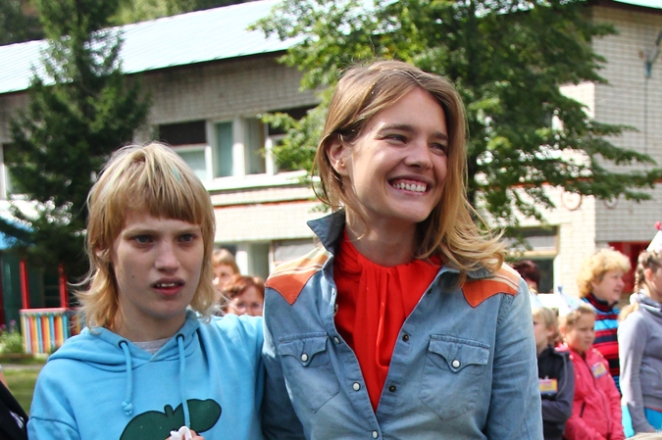 Наталья Водянова с сестрой Оксаной