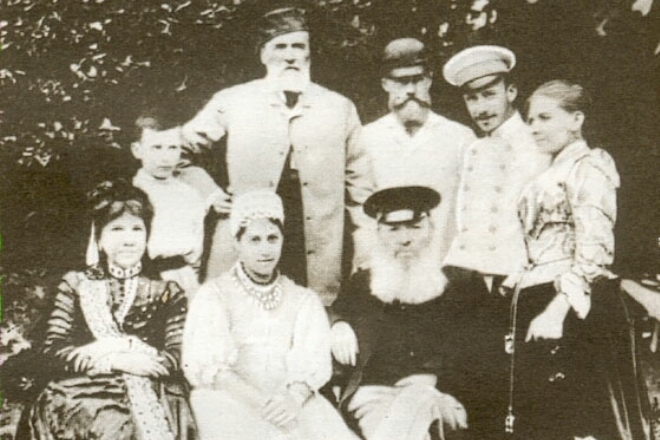 Семья Якова Полонского в гостях у семьи Афанасия Фета