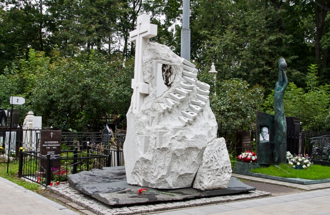 Могила Александра Абдулова на Ваганьковском кладбище