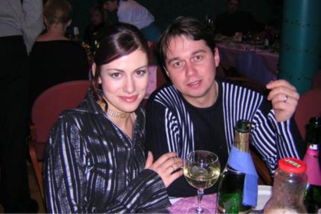 Анна Ковальчук с первым мужем