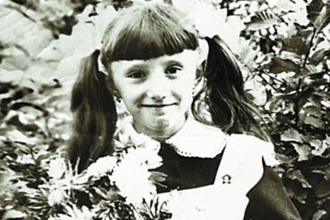 Елена Воробей в детстве