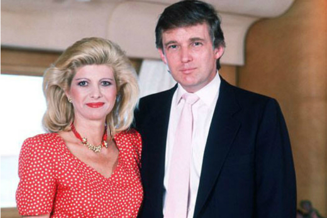 Дональд Трамп с первой женой Иваной