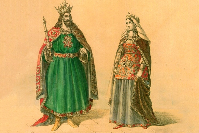 Стефан III Великий и его жена