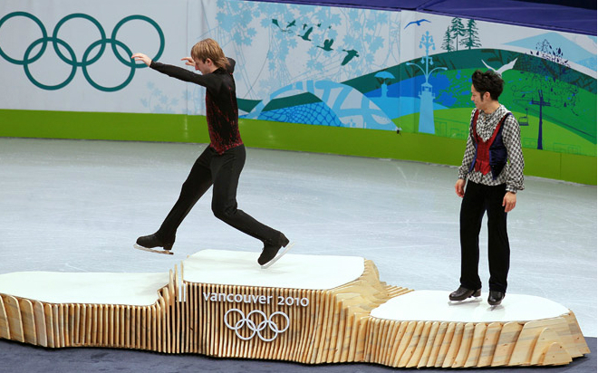 Евгений Плющенко на Олимпиаде в Ванкувере