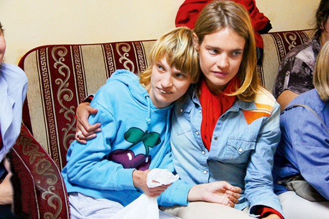 Наталья Водянова с сестрой
