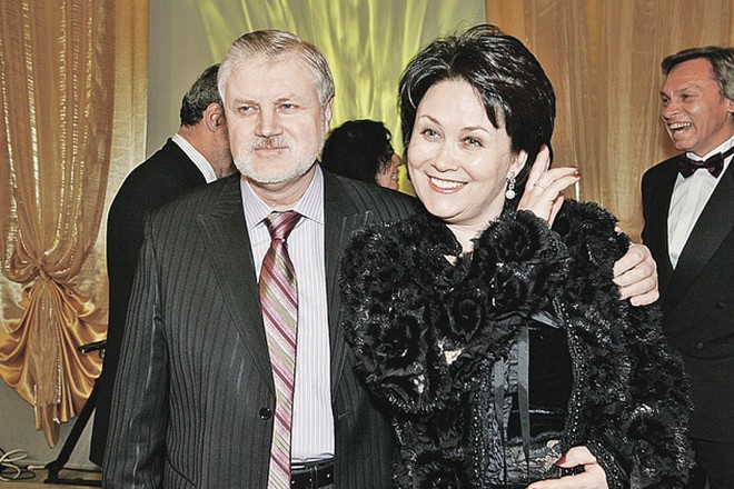 Сергей Миронов с третьей женой Ириной